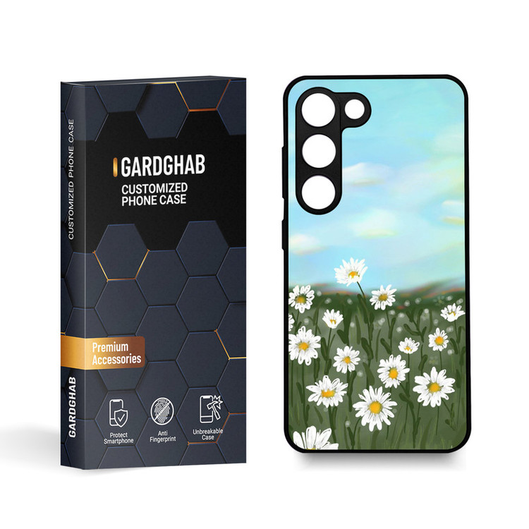 کاور گارد قاب مدل گل مناسب برای گوشی موبایل سامسونگ Galaxy S23