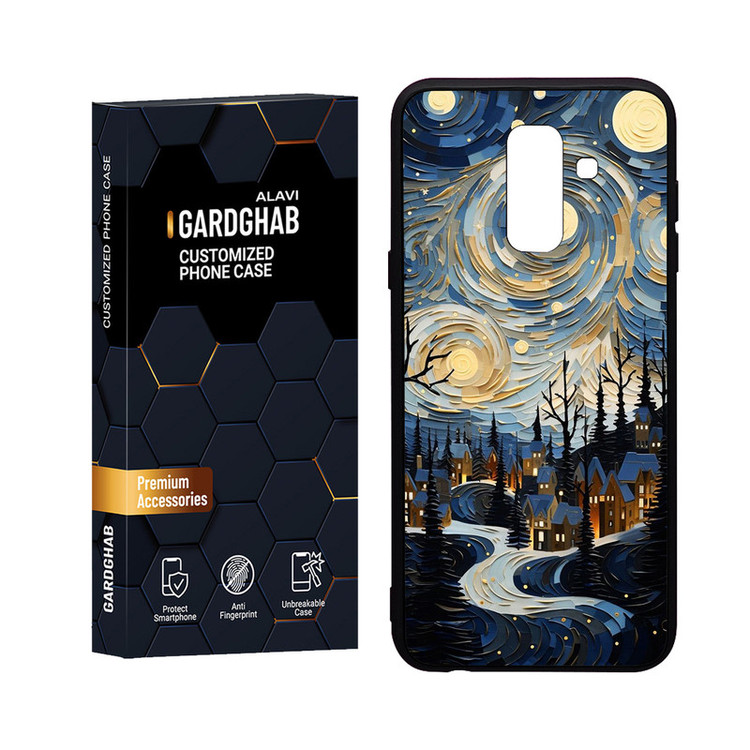کاور گارد قاب علوی مدل Glass مناسب برای گوشی موبایل سامسونگ Galaxy A6 Plus