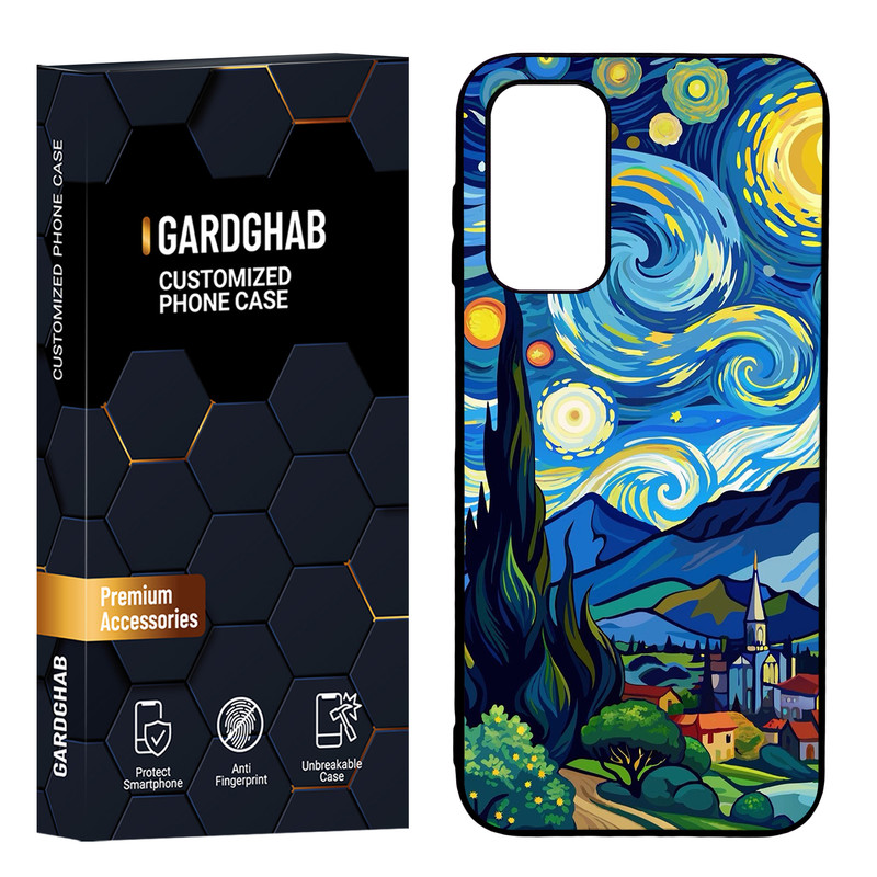 کاور گارد قاب مدل دور ژله ای هنری مناسب برای گوشی موبایل سامسونگ Galaxy A14