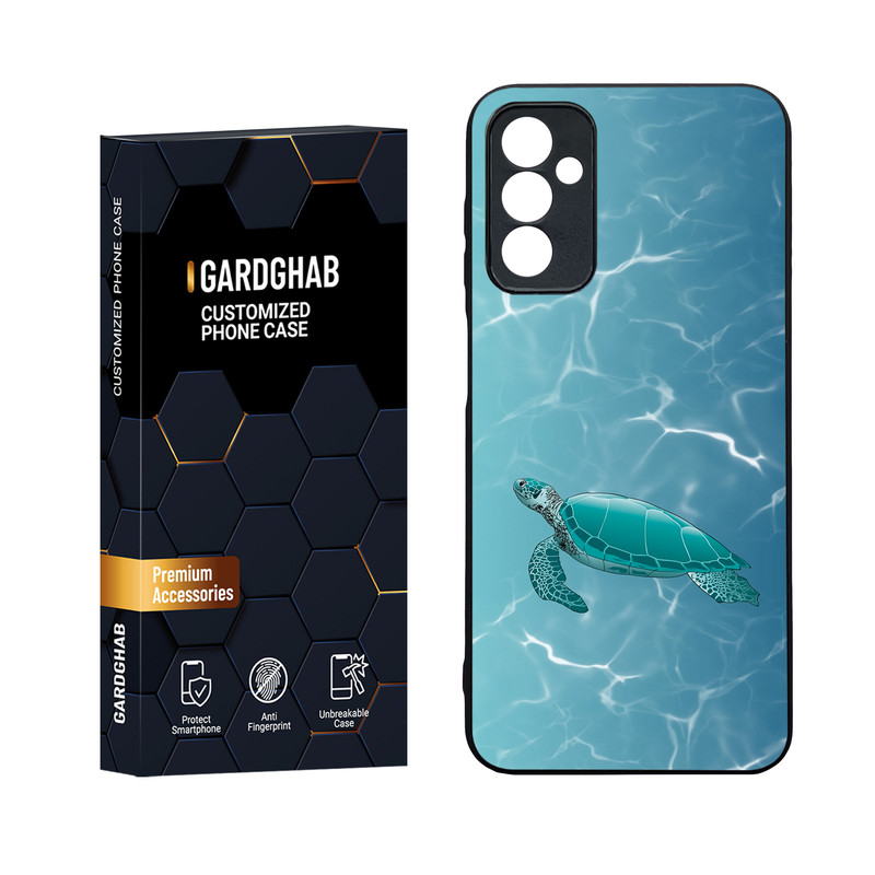 کاور گارد قاب مدل دورژله ای پشت گلس منظره و طبیعت مناسب برای گوشی موبایل سامسونگ Galaxy M13 4G