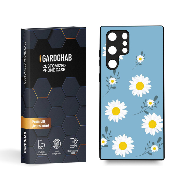 کاور گارد قاب مدل گل مناسب برای گوشی موبایل سامسونگ Galaxy S22 Ultra