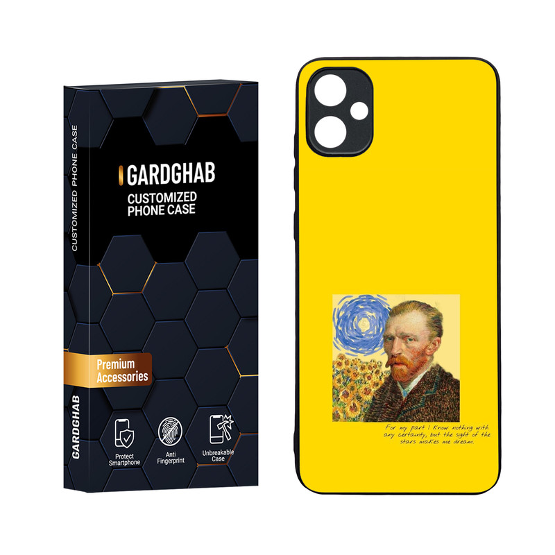 کاور گارد قاب مدل دورژله ای پشت گلس هنری مناسب برای گوشی موبایل سامسونگ Galaxy A05