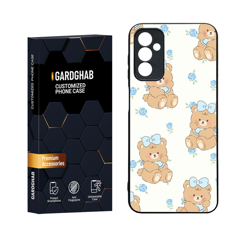 کاور گارد قاب مدل دورژله ای پشت گلس فانتزی مناسب برای گوشی موبایل سامسونگ Galaxy M13 4G