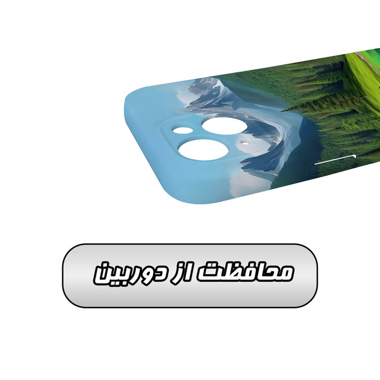 کاور گاردقاب مدل هنری مناسب برای گوشی موبایل اپل iPhone15 plus