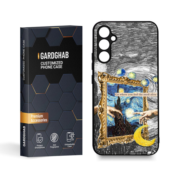 کاور گارد قاب مدل دورژله ای هنری مناسب برای گوشی موبایل سامسونگ Galaxy A34