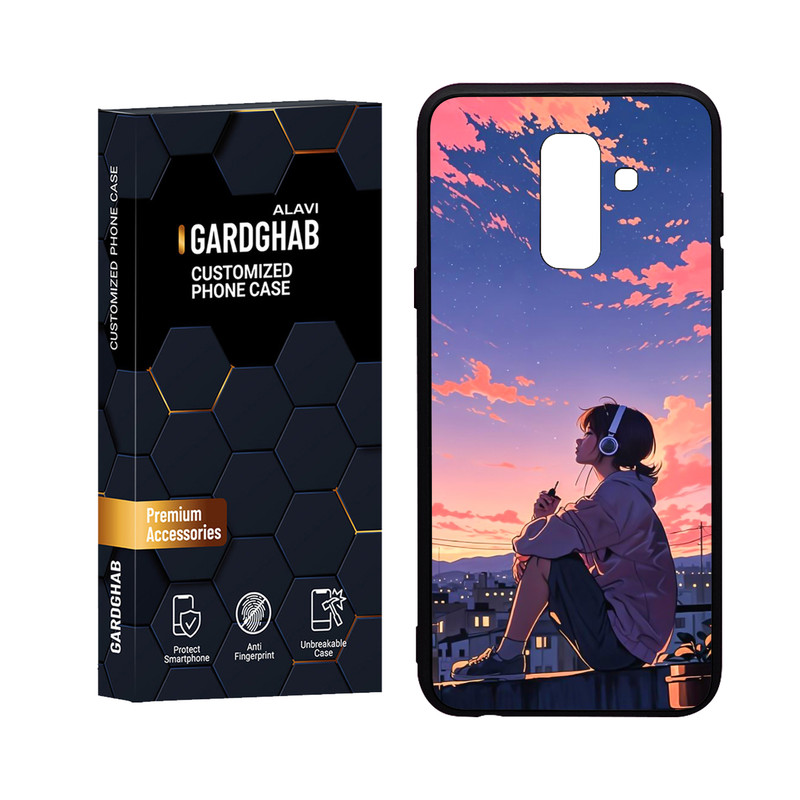 کاور گارد قاب علوی مدل Glass مناسب برای گوشی موبایل سامسونگ Galaxy J8 2018