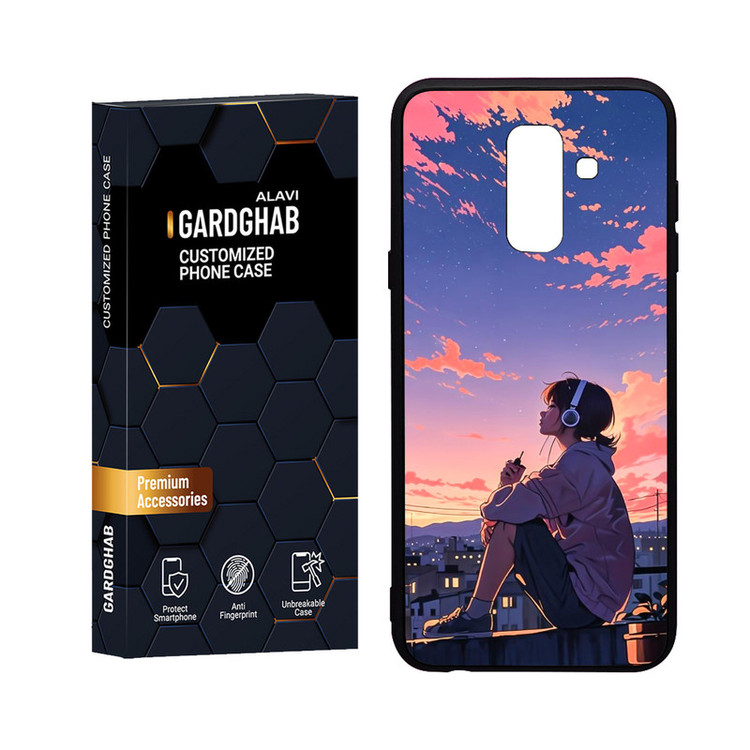 کاور گارد قاب علوی مدل Glass مناسب برای گوشی موبایل سامسونگ Galaxy J8 2018