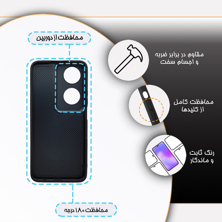 کاور گارد قاب مدل دخترانه مناسب برای گوشی موبایل آنر X7B
