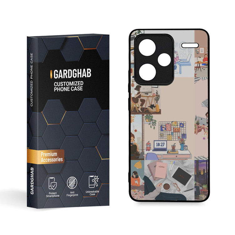 کاور گارد قاب مدل دخترانه مناسب برای گوشی موبایل شیائومی Redmi Note 13 Pro Plus 5G