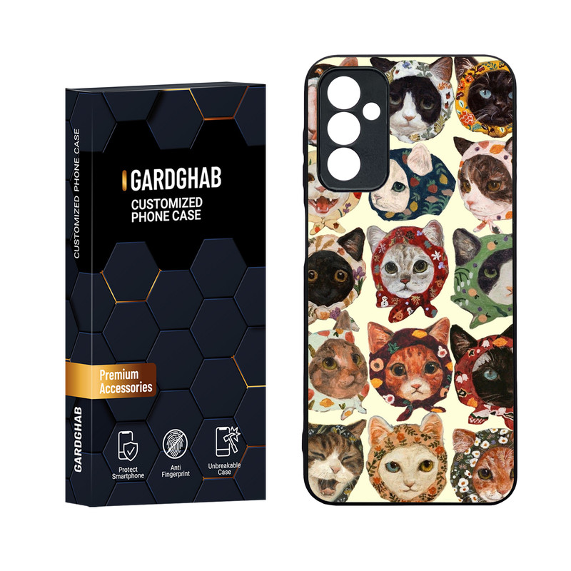 کاور گارد قاب مدل دورژله ای پشت گلس فانتزی مناسب برای گوشی موبایل سامسونگ Galaxy M13 4G