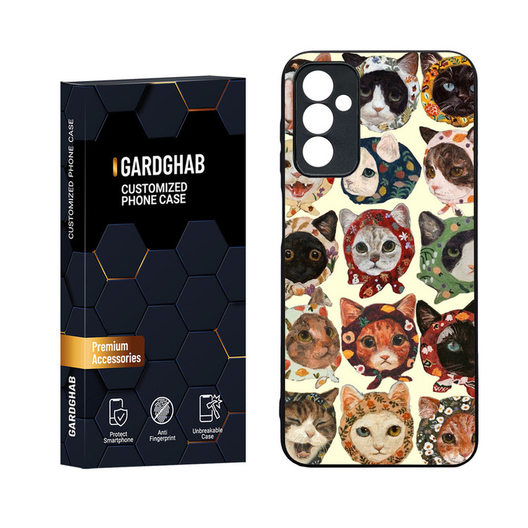 کاور گارد قاب مدل دورژله ای پشت گلس فانتزی مناسب برای گوشی موبایل سامسونگ Galaxy M13 4G