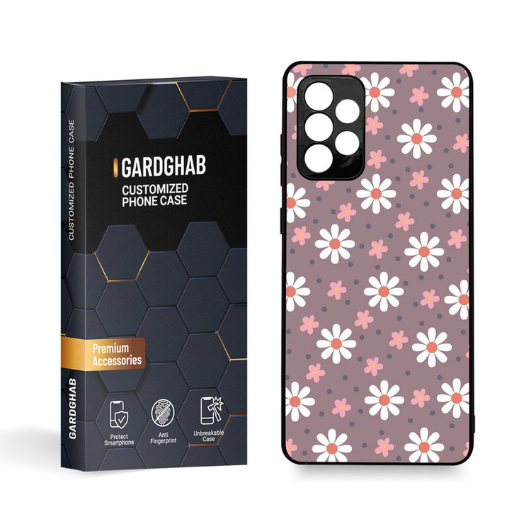 کاور گارد قاب مدل گل مناسب برای گوشی موبایل سامسونگ Galaxy A72