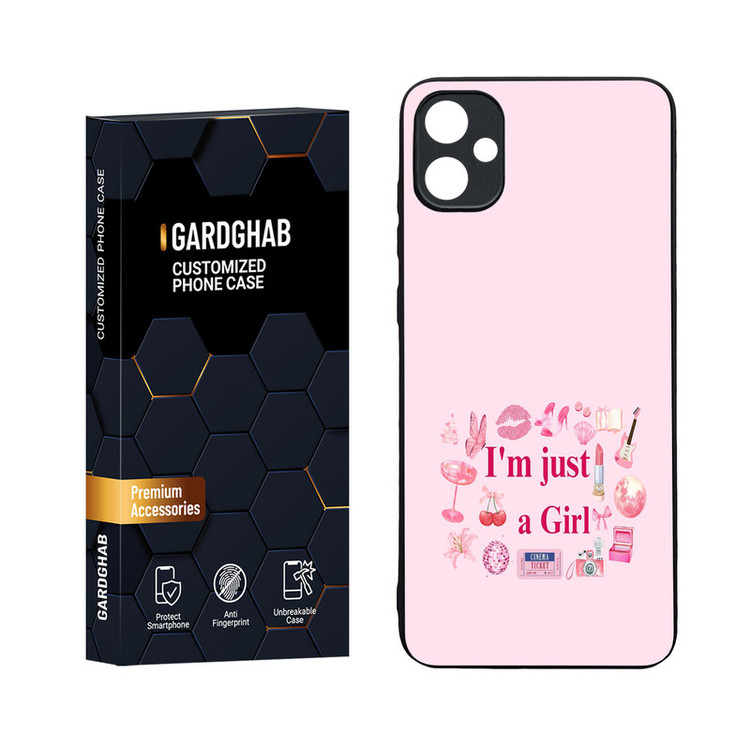 کاور گارد قاب مدل دورژله ای پشت گلس دخترانه مناسب برای گوشی موبایل سامسونگ Galaxy A05