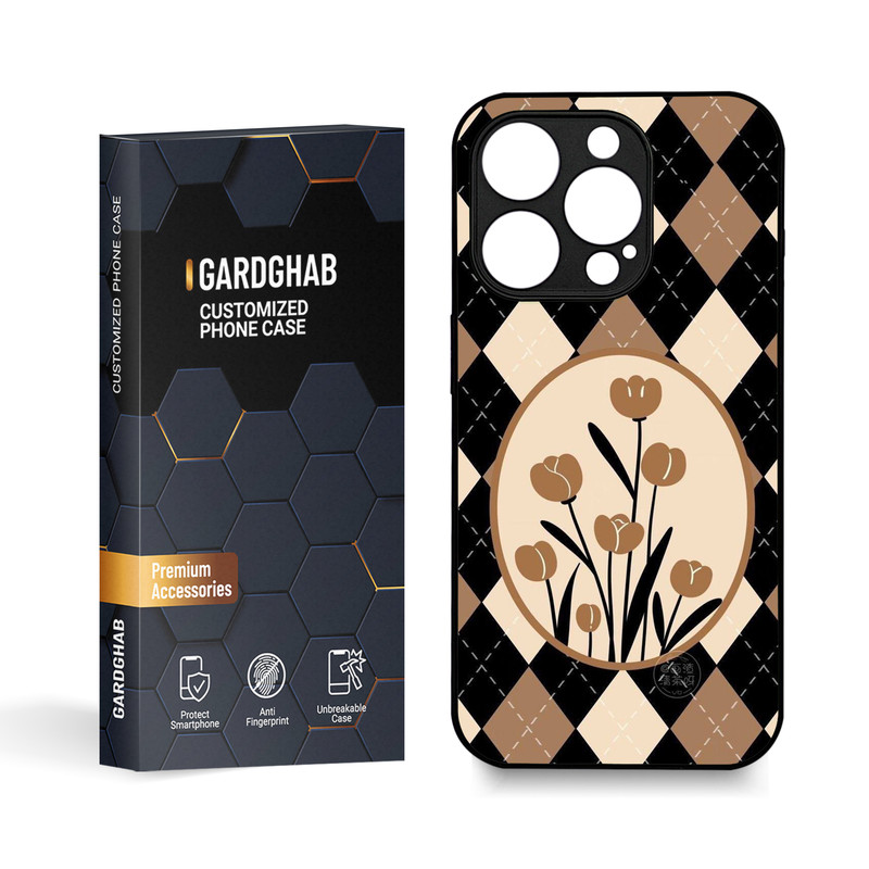 کاور گارد قاب مدل گل مناسب برای گوشی موبایل اپل iPhone 15 Pro