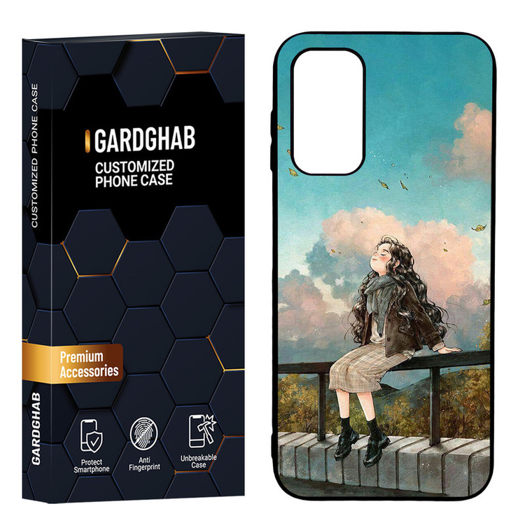 کاور گارد قاب مدل پشت گلس دخترانه مناسب برای گوشی موبایل سامسونگ Galaxy A14