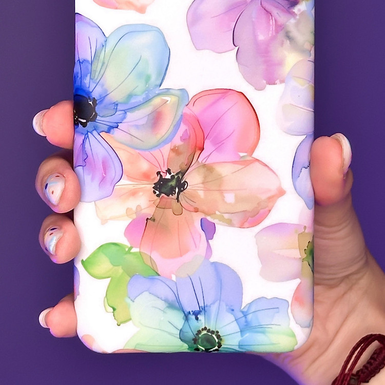 کاور گارد قاب علوی طرح آبرنگ مناسب برای گوشی موبایل سامسونگ Galaxy A50