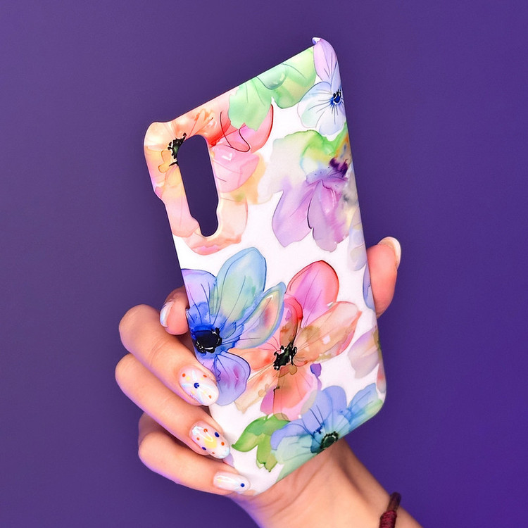 کاور گارد قاب علوی طرح آبرنگ مناسب برای گوشی موبایل سامسونگ Galaxy A50