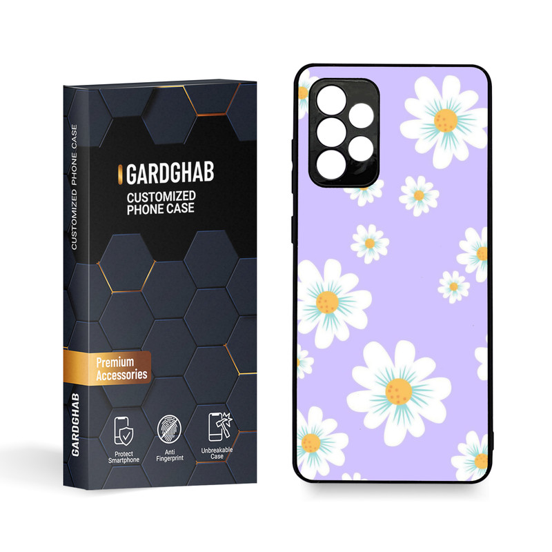 کاور گارد قاب مدل گل مناسب برای گوشی موبایل سامسونگ Galaxy A72