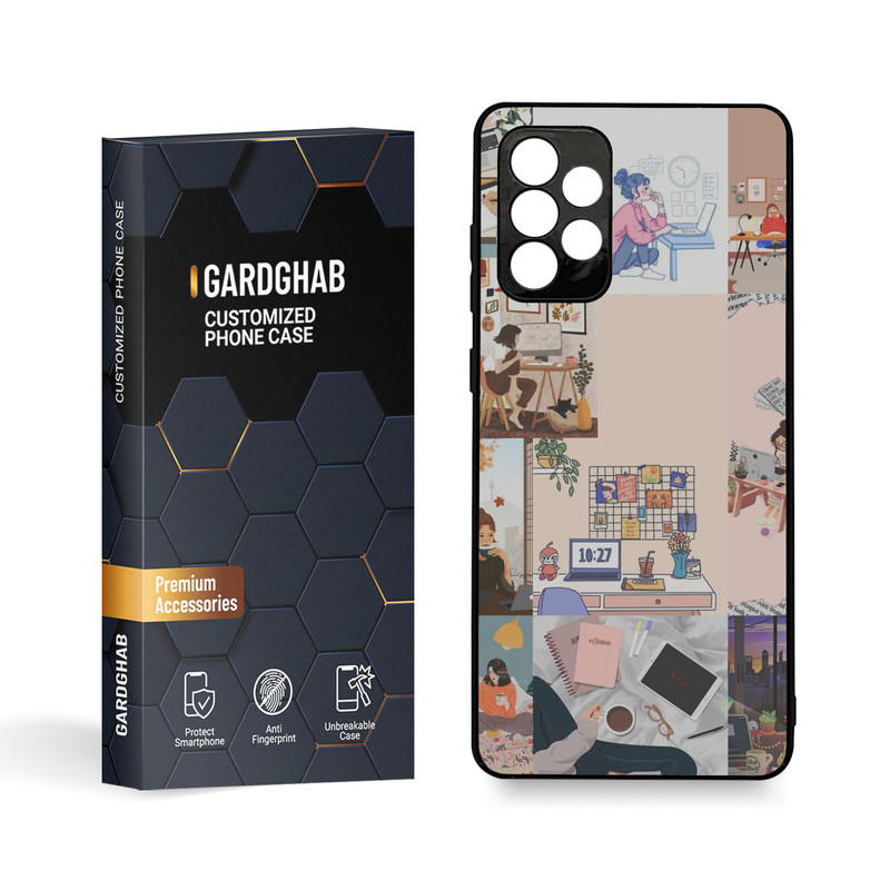 کاور گارد قاب مدل دخترانه مناسب برای گوشی موبایل سامسونگ Galaxy A72