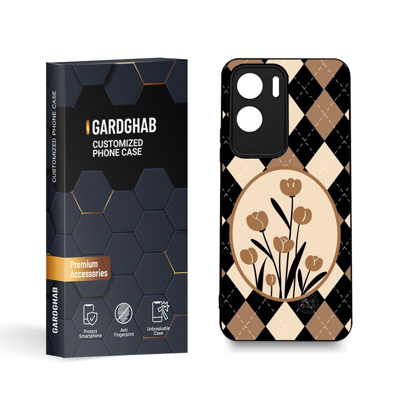 کاور گارد قاب طرح گل مناسب برای گوشی موبایل آنر X50i \ 90 Lite 5G