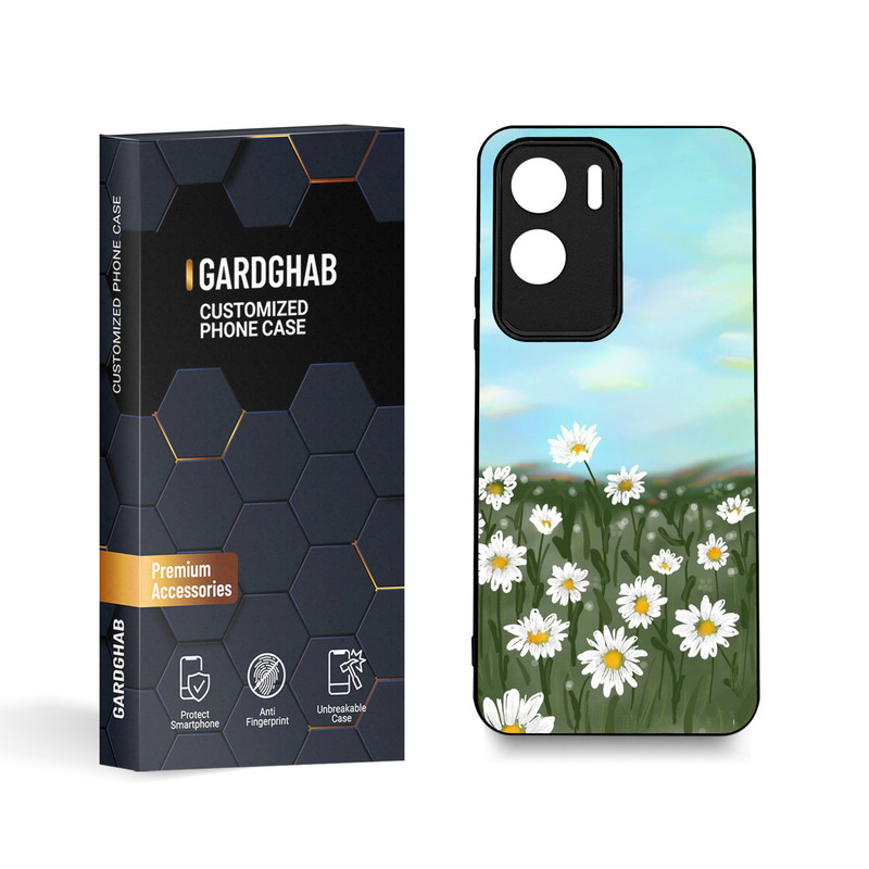 کاور گارد قاب طرح گل مناسب برای گوشی موبایل آنر X50i \ 90 Lite 5G