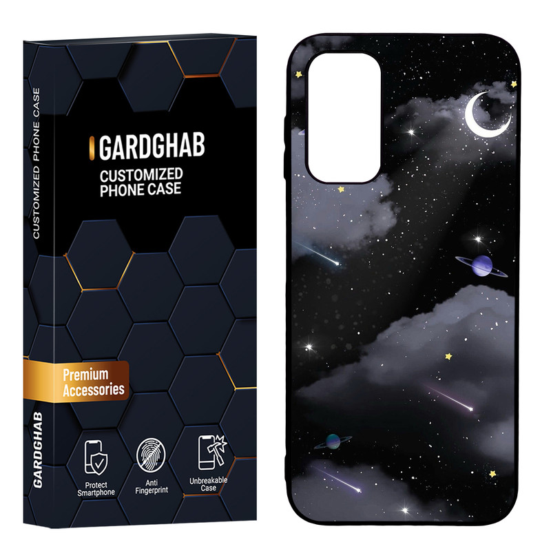 کاور گارد قاب مدل پشت گلس هنری مناسب برای گوشی موبایل سامسونگ Galaxy A14