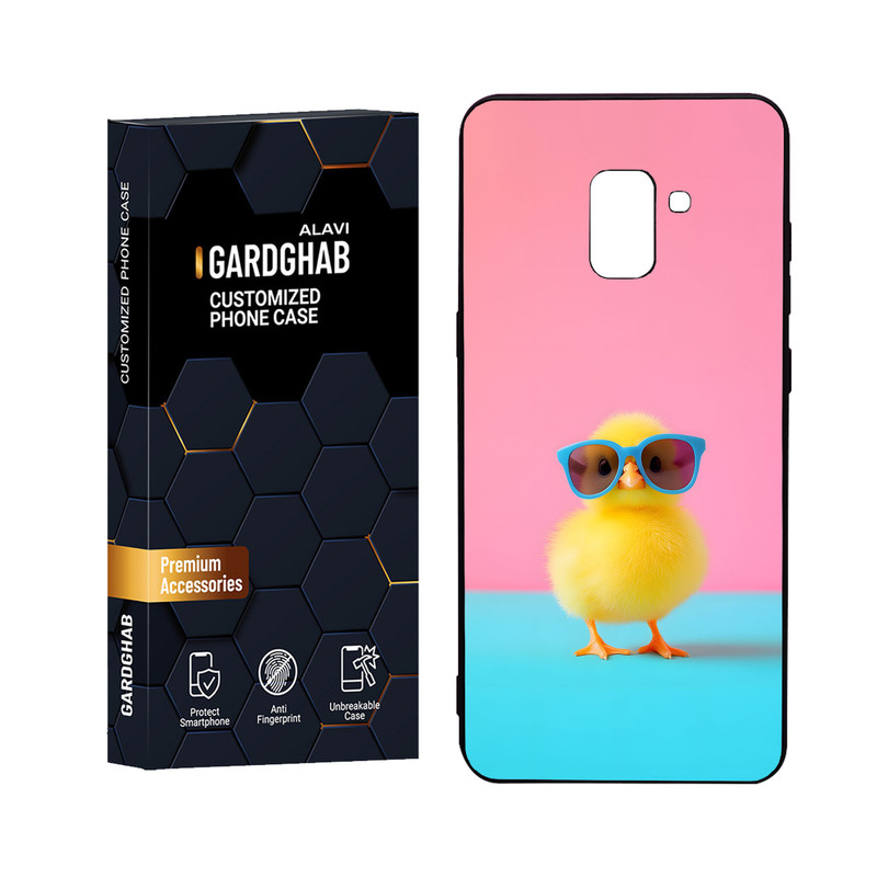 کاور گارد قاب علوی مدل Glass مناسب برای گوشی موبایل سامسونگ Galaxy A8 Plus