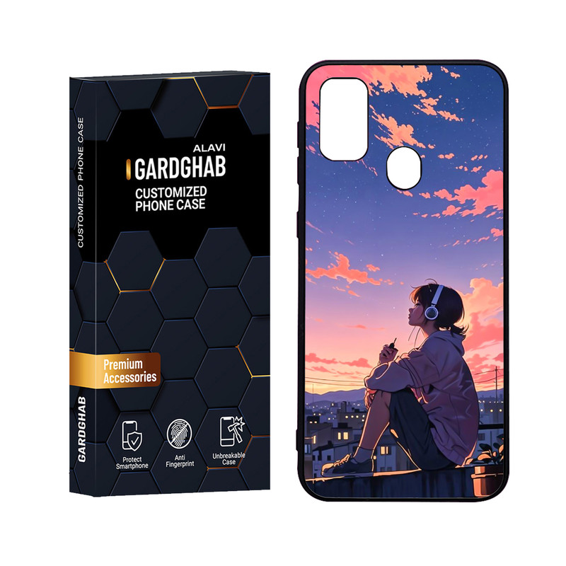 کاور گارد قاب علوی مدل Glass مناسب برای گوشی موبایل سامسونگ Galaxy M30S