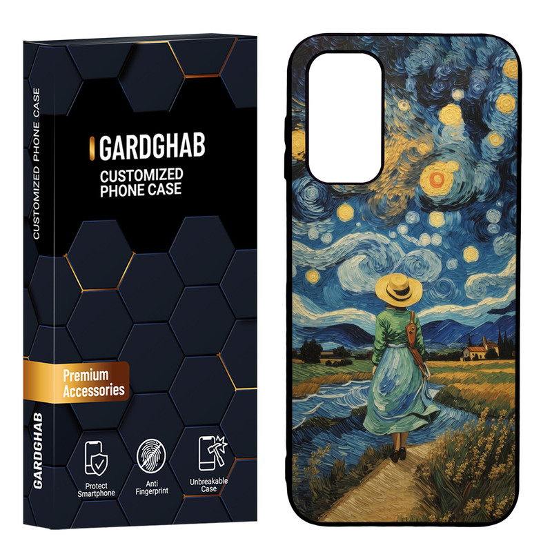 کاور گارد قاب مدل دور ژله ای هنری مناسب برای گوشی موبایل سامسونگ Galaxy A14