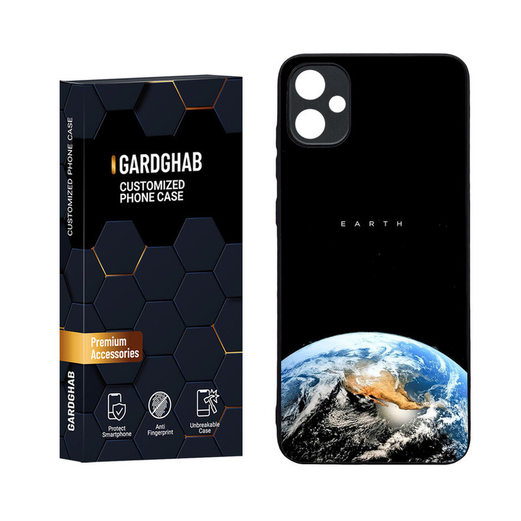 کاور گارد قاب مدل دورژله ای پشت گلس کهکشان مناسب برای گوشی موبایل سامسونگ Galaxy A05
