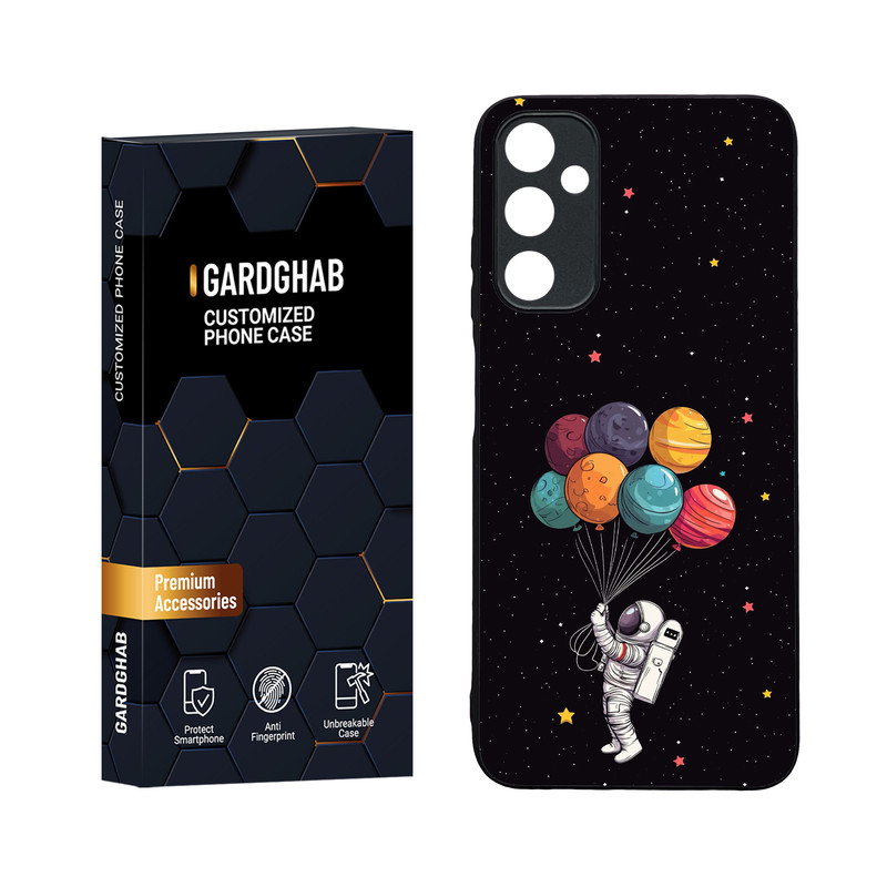 کاور گارد قاب مدل دورژله ای پشت گلس کهکشان مناسب برای گوشی موبایل سامسونگ Galaxy A05s