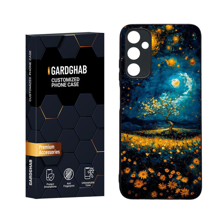 کاور گارد قاب مدل دورژله ای پشت گلس هنری مناسب برای گوشی موبایل سامسونگ Galaxy A05s
