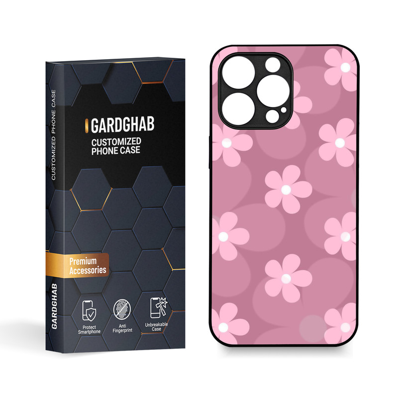 کاور گارد قاب مدل گل مناسب برای گوشی موبایل اپل iPhone 15 Pro Max