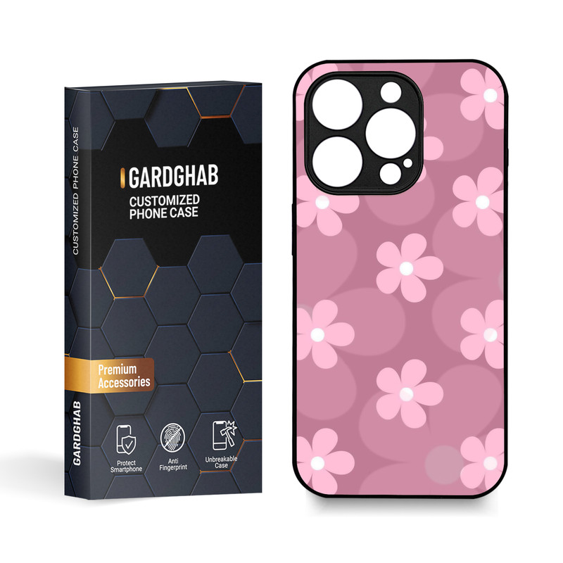 کاور گارد قاب مدل گل مناسب برای گوشی موبایل اپل iPhone 15 Pro
