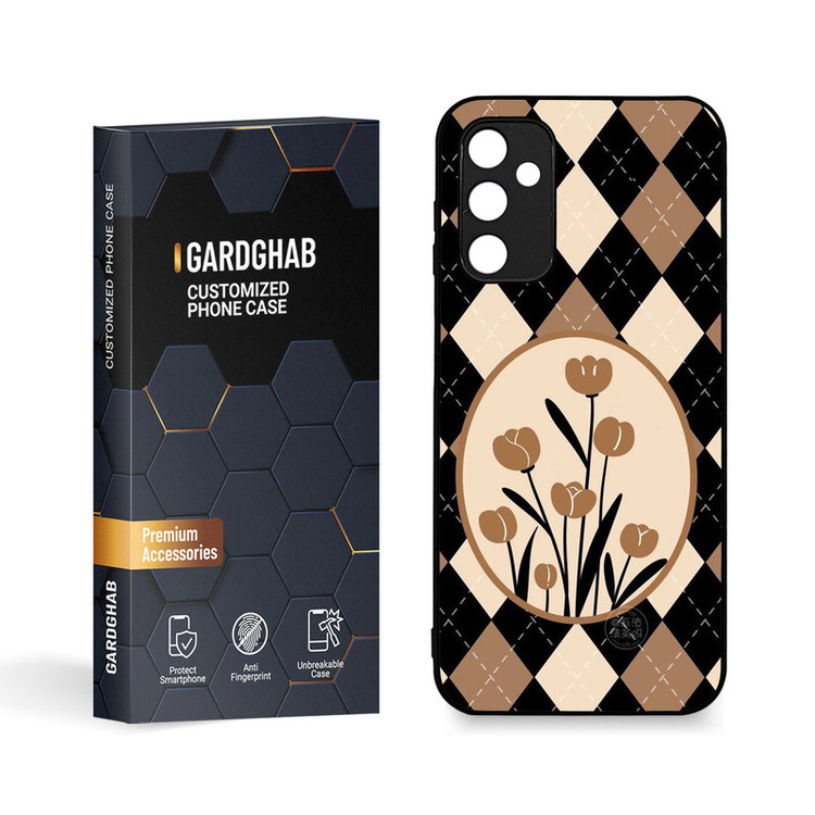 کاور گارد قاب طرح گل مناسب برای گوشی موبایل سامسونگ Galaxy A14