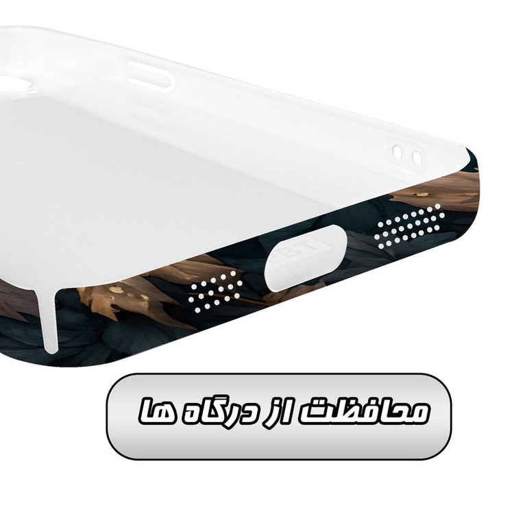 کاور گاردقاب مدل برگ مناسب برای گوشی موبایل اپل iPhone15