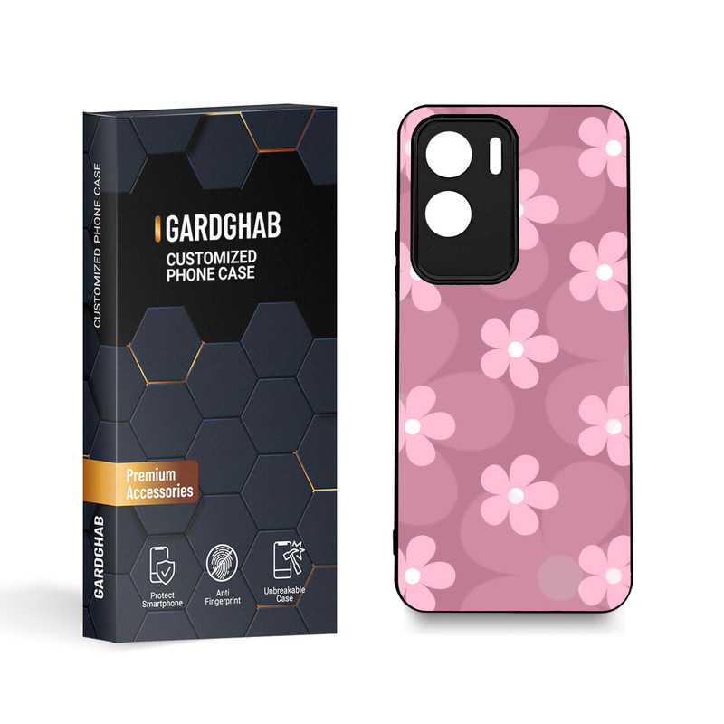 کاور گارد قاب مدل طرح گل مناسب برای گوشی موبایل آنر X50i \ 90 Lite 5G
