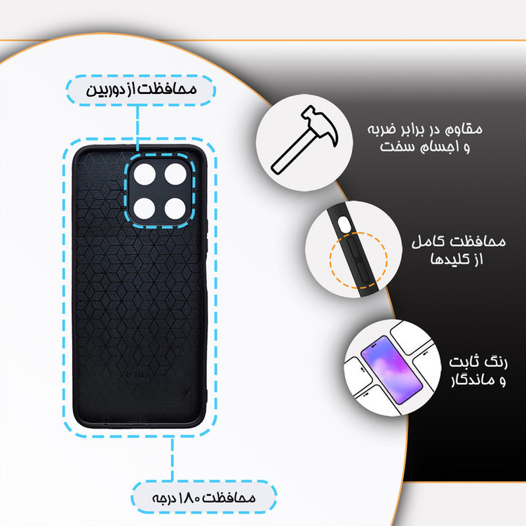 کاور گارد قاب مدل پسرانه مناسب برای گوشی موبایل آنر X6A