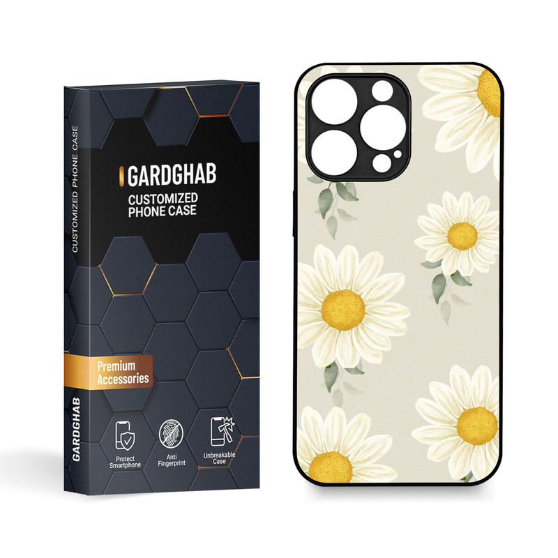 کاور گارد قاب مدل گل مناسب برای گوشی موبایل اپل iPhone 15 Pro Max