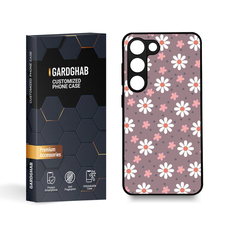 کاور گارد قاب مدل گل مناسب برای گوشی موبایل سامسونگ Galaxy S23