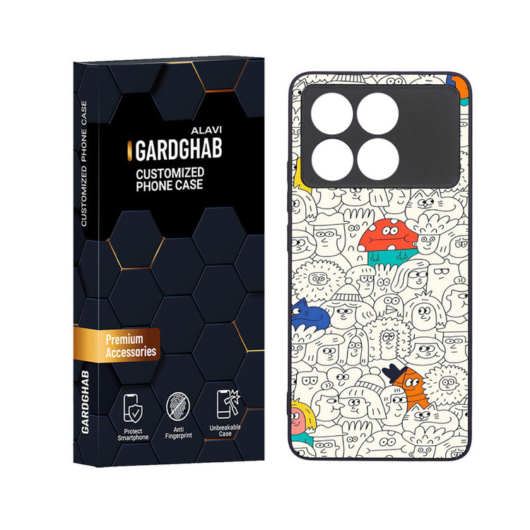 کاور گارد قاب علوی مدل دور ژله ای مناسب برای گوشی موبایل شیائومی Poco X6 Pro