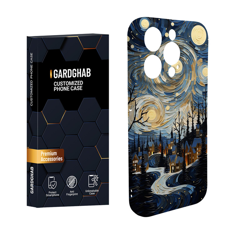 کاور گارد قاب مدل هنری مناسب برای گوشی موبایل اپل iPhone 15 Promax