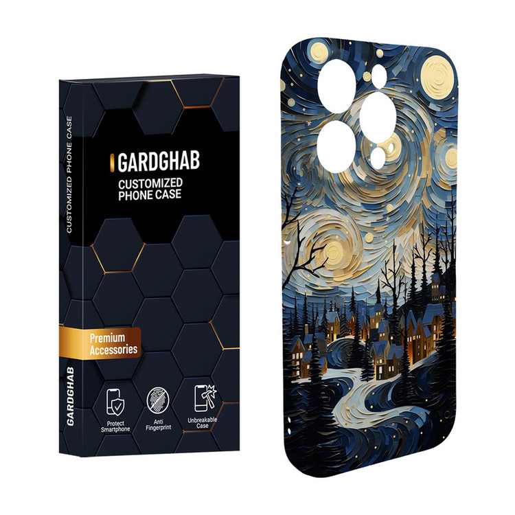 کاور گارد قاب مدل هنری مناسب برای گوشی موبایل اپل iPhone 15 Promax