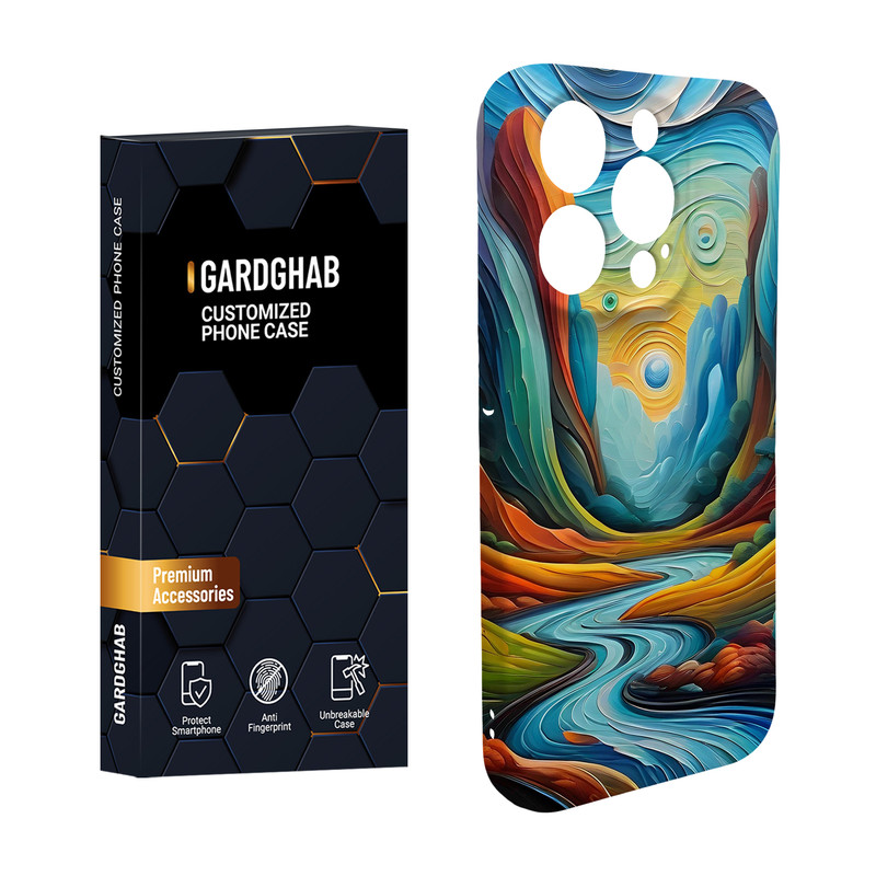 کاور گارد قاب مدل هنری مناسب برای گوشی موبایل اپل iPhone15 pro