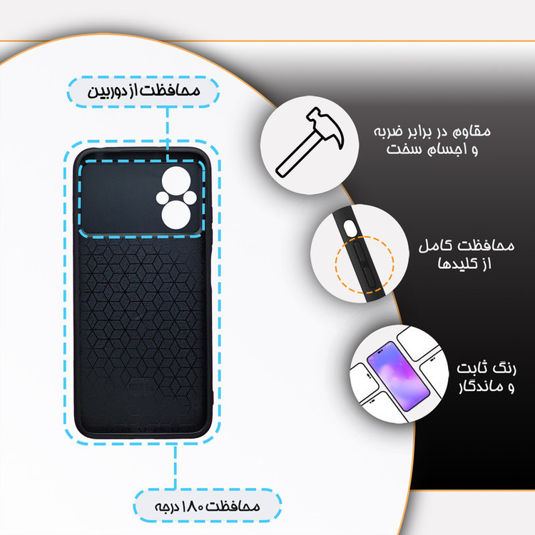 کاور گارد قاب مدل دخترانه مناسب برای گوشی موبایل شیائومی Poco M4 5G / Poco M5 4G