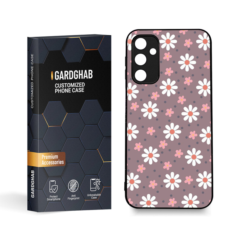 کاور گارد قاب طرح گل مناسب برای گوشی موبایل سامسونگ Galaxy A24 4G