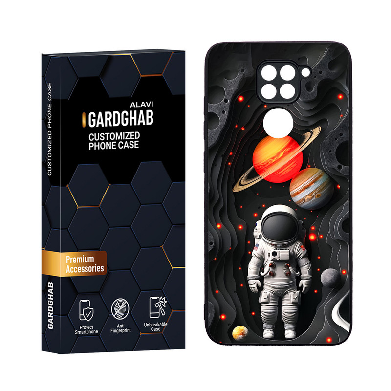 کاور گارد قاب مدل دورژله ای کهکشان مناسب برای گوشی موبایل شیائومی Redmi Note 9