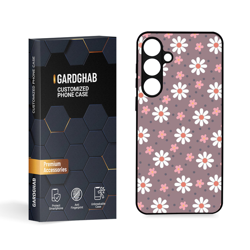 کاور گارد قاب مدل گل مناسب برای گوشی موبایل سامسونگ Galaxy S24 Plus
