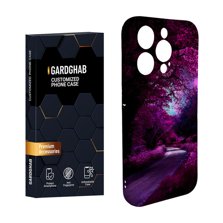 کاور گارد قاب مدل منظره و طبیعت مناسب برای گوشی موبایل اپل iPhone 15 Promax