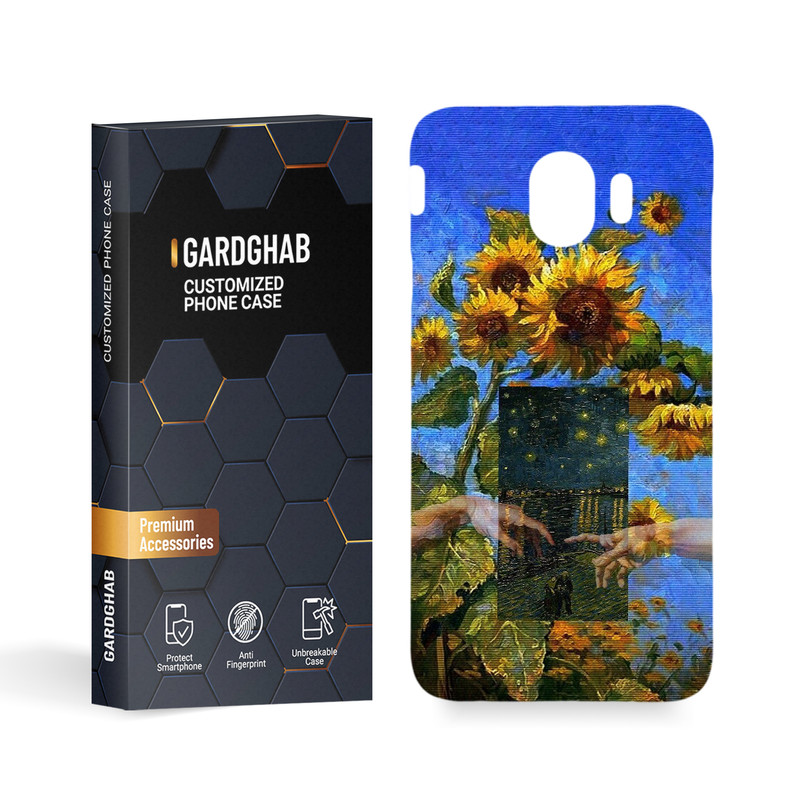 کاور گارد قاب مدل هنری مناسب برای گوشی موبایل سامسونگ Galaxy J4 2018